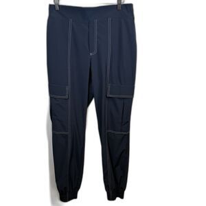 Athleta Chelsea Utility Jogger Pants Dark Navy Blue Athleisure Size 6